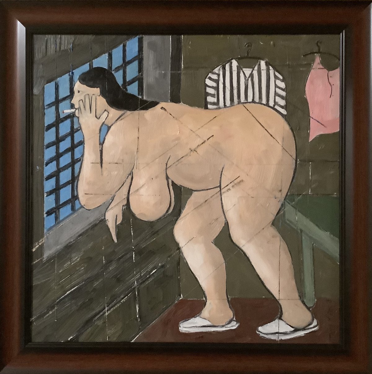 Sedící žena Olej na plátně 70 × 70 cm cena: 170 000 Kč