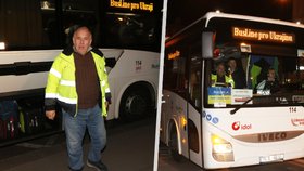 Ivan Vyskočil přivezl autobusem volyňské Čechy z Ukrajiny postižené válkou.