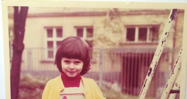 70. léta - Ivana ve školce v rodné Opavě, kam se dodnes ráda vrací.