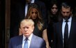 Pohřeb Ivany Trumpové - Donald Trump s Melanií