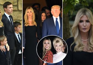 Oslnivá Ivanka Trump na pohřbu své maminky Ivany