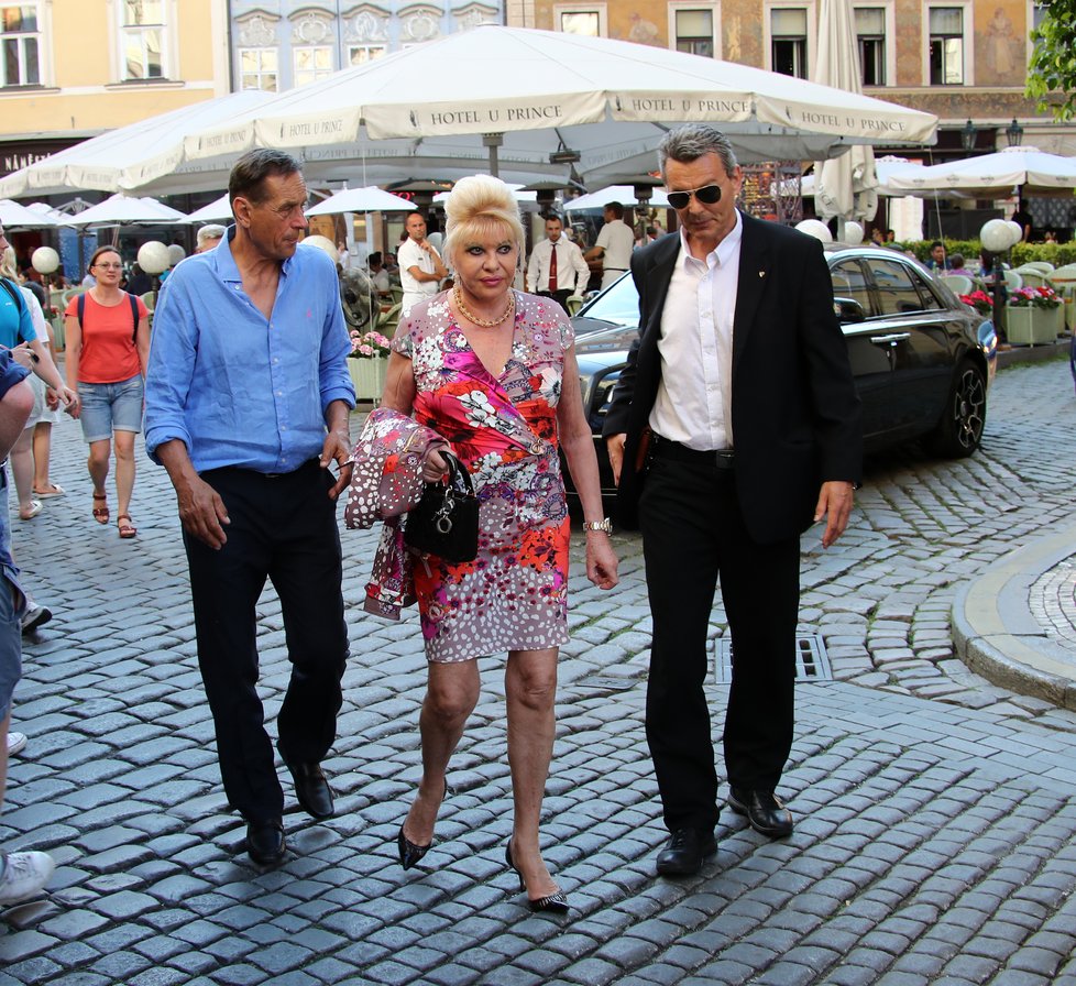 Ivana Trump na návštěvě Prahy