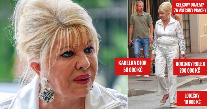 Ivana Trump děsí v ulicích St. Tropez v teplákovce s doplňky za statisíce