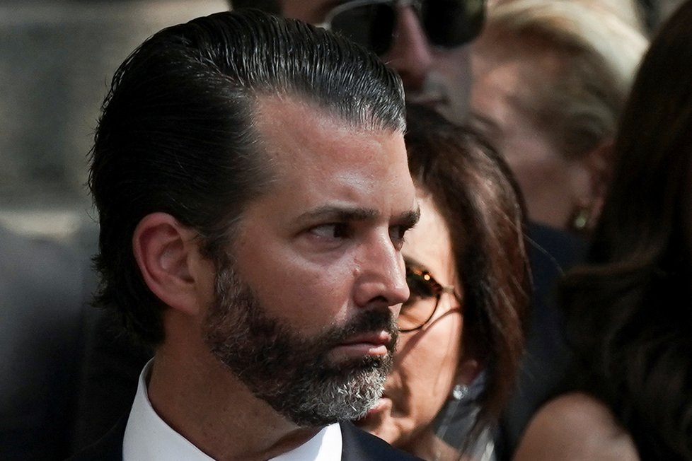 Pohřeb Ivany Trumpové - Donald Trump Jr.