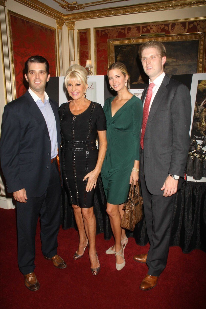 Ivana Trumpová se syny Donaldem Juniorem a Ericem a dcerou Ivankou.