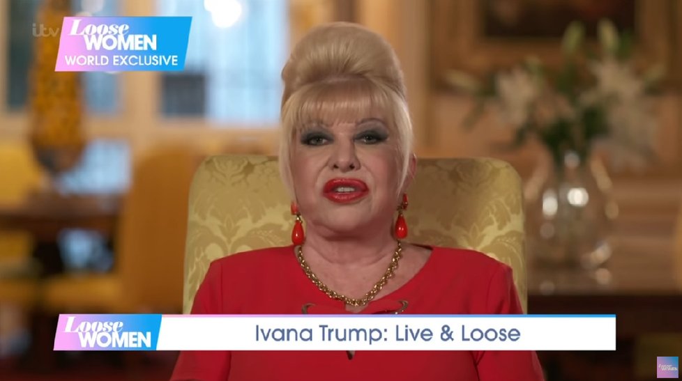 Ivana Trumpová v rozhovoru pro ITV.