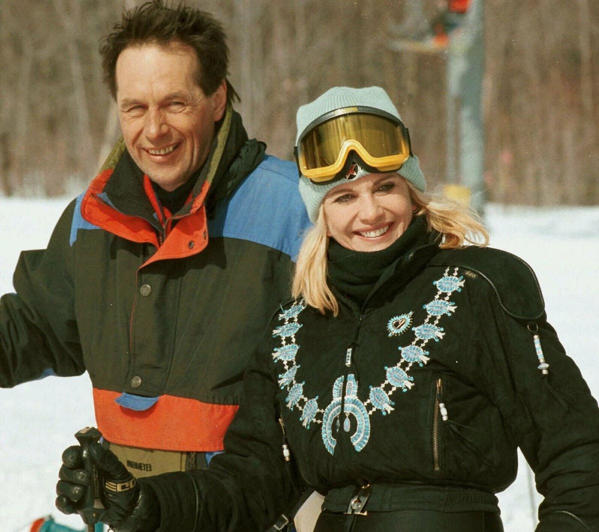 2000 S Jiřím Syrovátkou na lyžích ve Vermontu. 