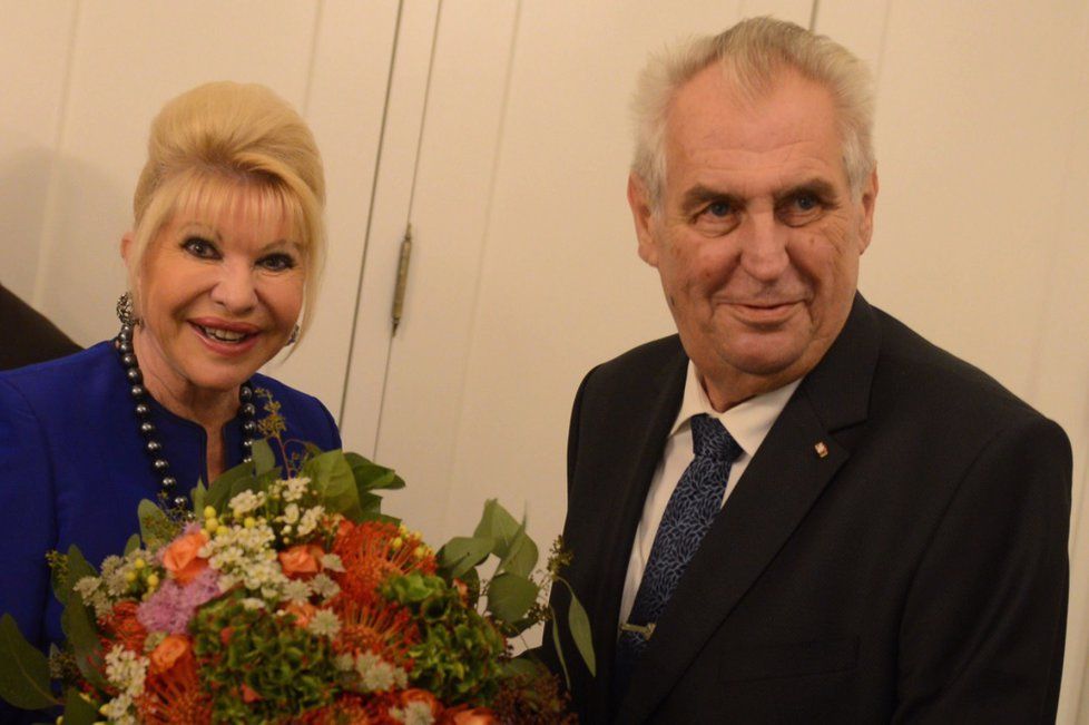 Miloš Zeman se potkal s Trumpovou exmanželkou.