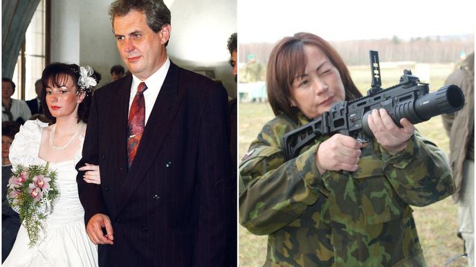 Ivana Zemanová v roce 1993 a 2016