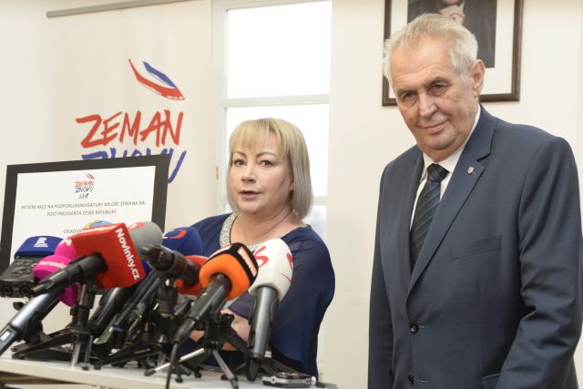 Ivana Zemanová a Miloš Zeman