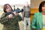 První dáma ve vojenském a v civilu: Zbraň do ruky se vzít rozhodně nebojí