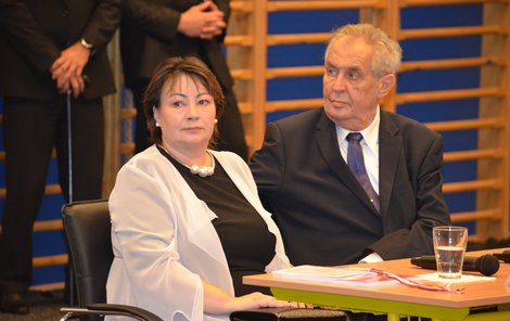 Ivana Zemanová s Milošem Zemanem
