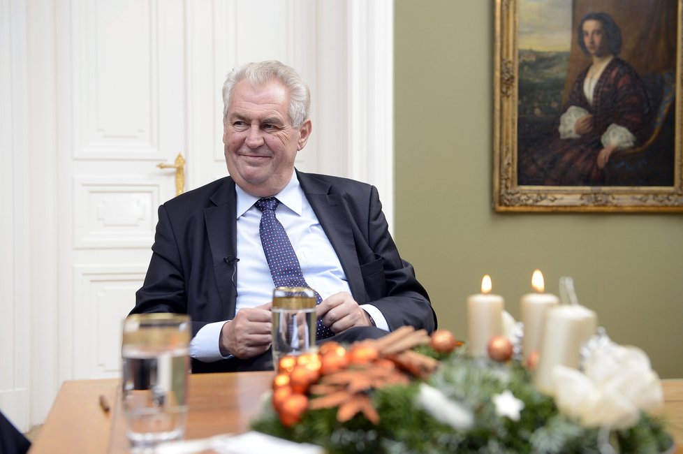 Miloš Zeman má na Vánoce nejradši pusinky.