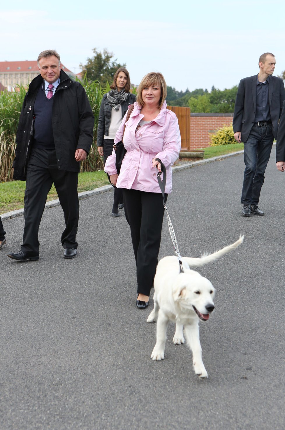 Září 2013: Zemanová s retrívrem Darcym