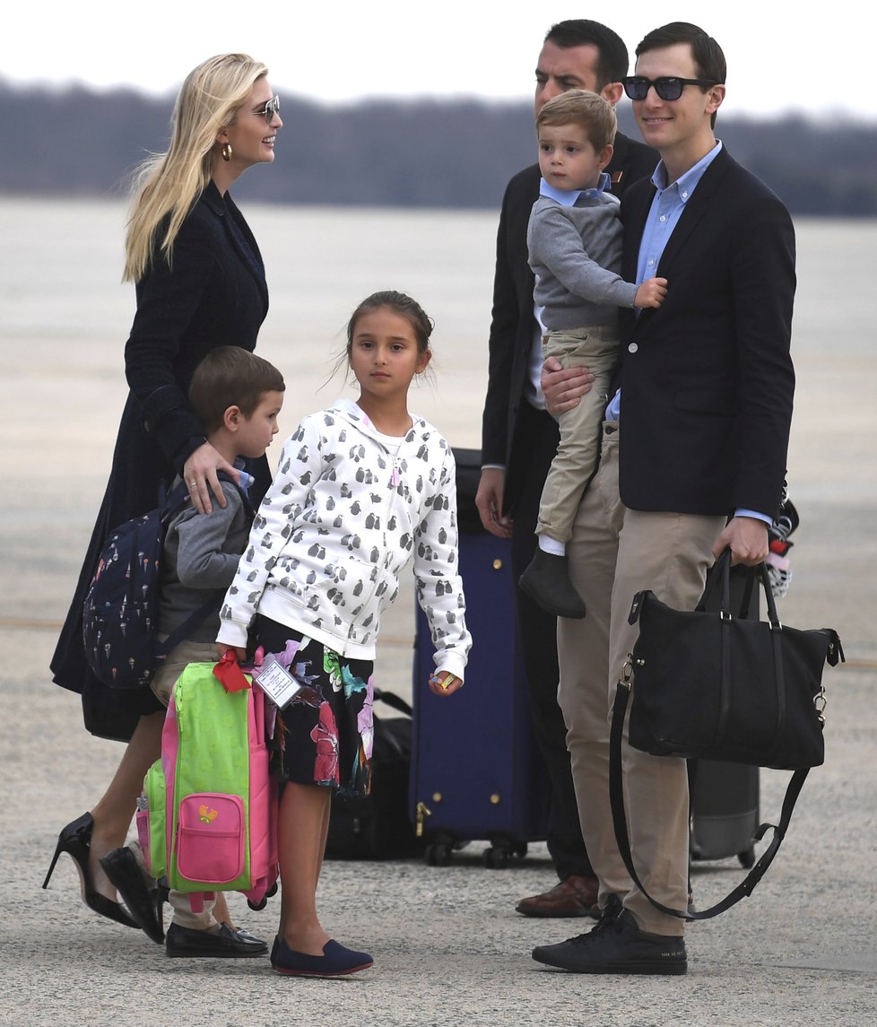 Dcera prezidenta Trumpa Ivanka se svou rodinou