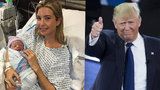 Ivanka Trump porodila! Donaldův vnuk dostal jméno hodné prezidenta