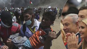 Ivanka Trump, Netanjahu, a protesty v Gaze