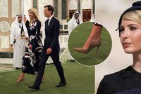 Nestydatá Ivanka Trump: Ukázala arabským šejkům svůj holý kotník