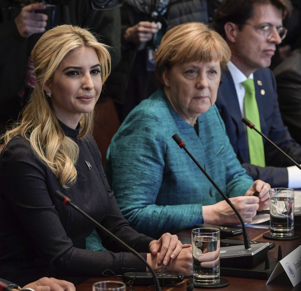 Ivanka Trump nechyběla v Bílém domě během návštěvy německé kancléřky Angely Merkelové.