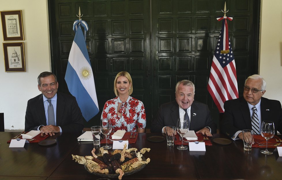 Ivanka Trumpová na zahraniční cestě v Jižní Americe