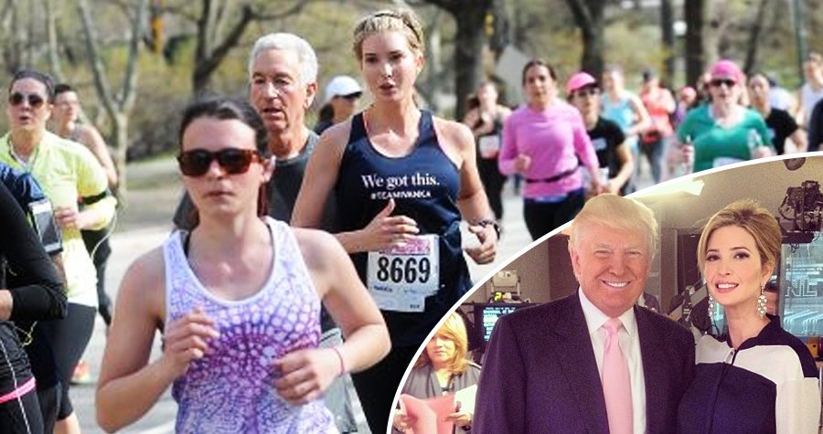 Ivanka Trump se zúčastnila půlmaratonu.