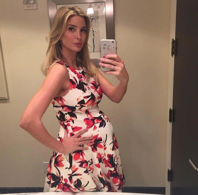 Ivanka Trump během třetího tehotenství