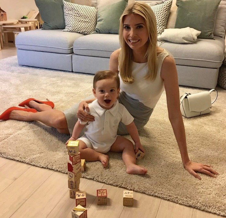 Ivanka Trumpová se svým dítětem