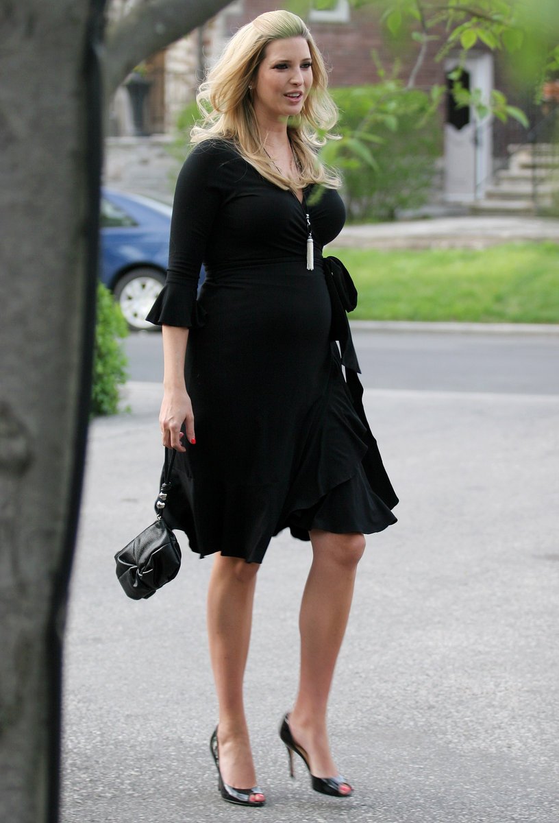 Ivanka v době, kdy byla v sedmém měsíci těhotenství.