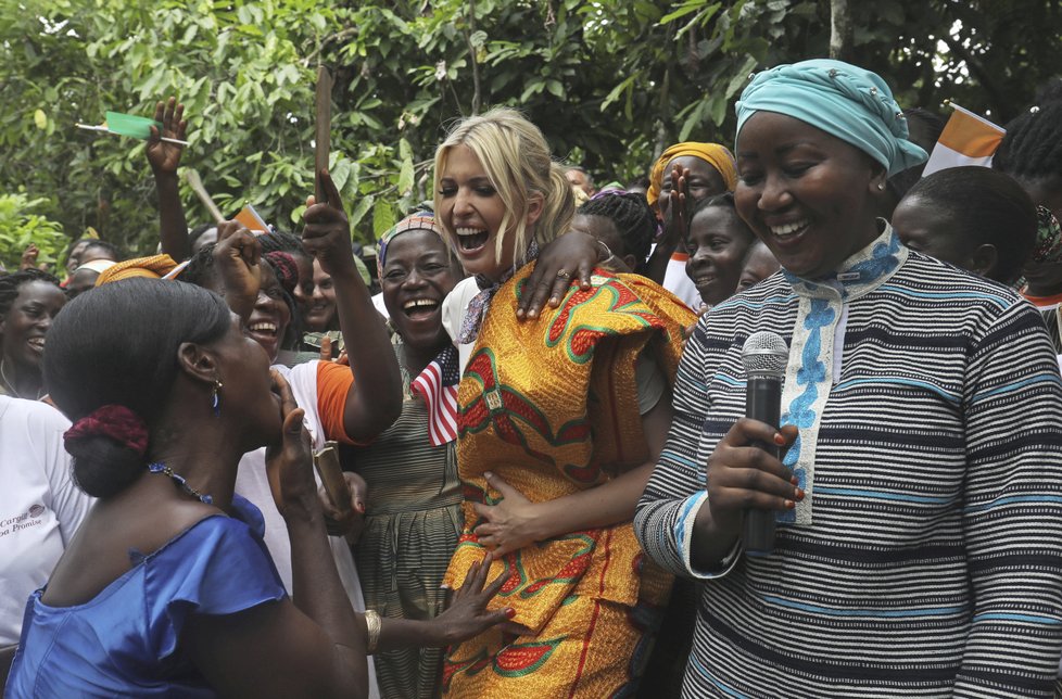 Ivanka Trumpová na cestě po Africe, kde podporuje hospodářskou emancipaci žen, (17.04.2019).