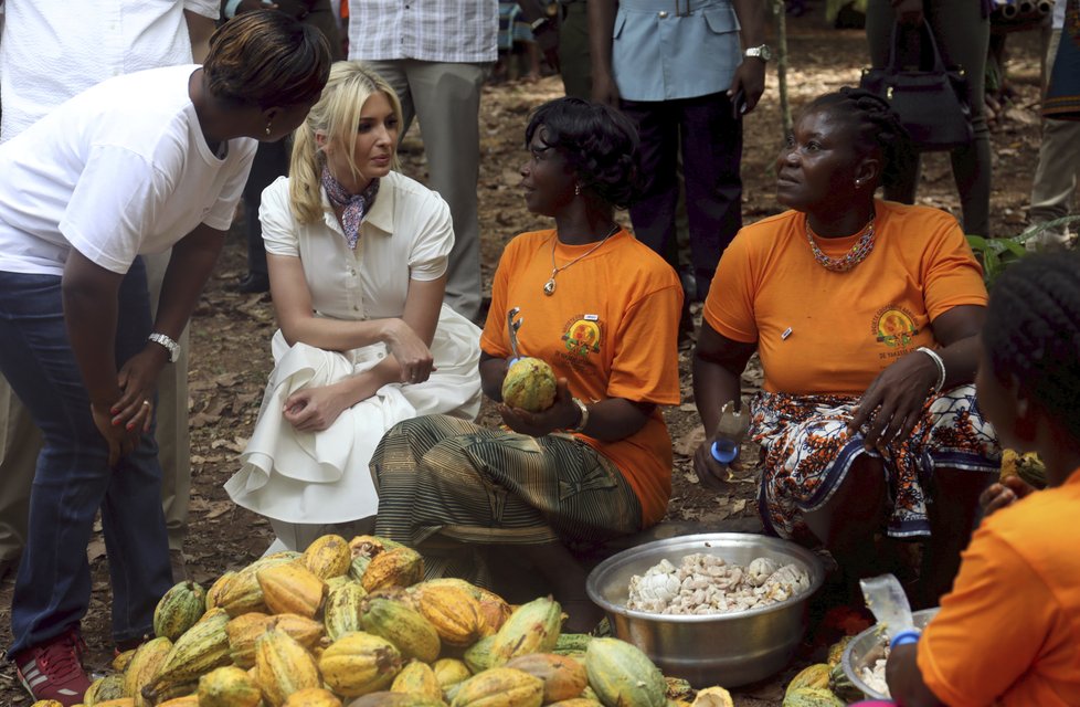 Ivanka Trumpová na cestě po Africe, kde podporuje hospodářskou emancipaci žen, (17.04.2019).