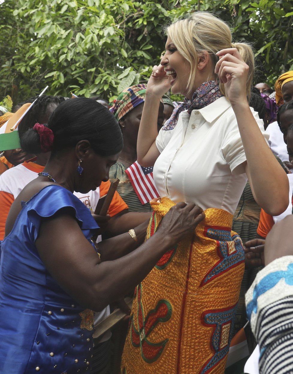 Ivanka Trumpová na cestě po Africe, kde podporuje hospodářskou emancipaci žen. (17. 4. 2019)