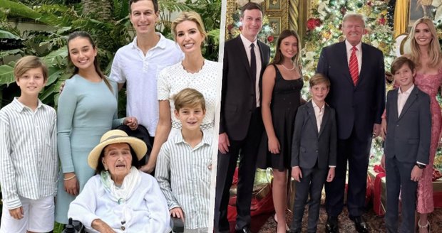 Vánoce Ivanky Trumpové: Fotka s „babi“ Zelníčkovou i vysmátým otcem a vzpomínka na Kafku