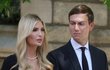 Ivanka Trumpová a její manžel Jared Kushner na pohřbu Ivany Trumpová.