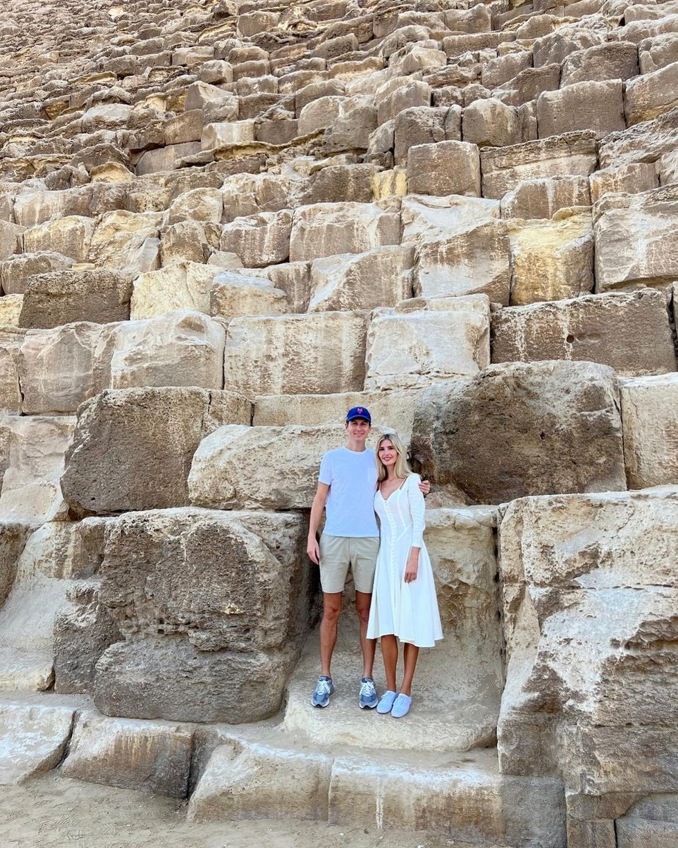 Ivanka Trumpová s manželem Jaredem v Egyptě
