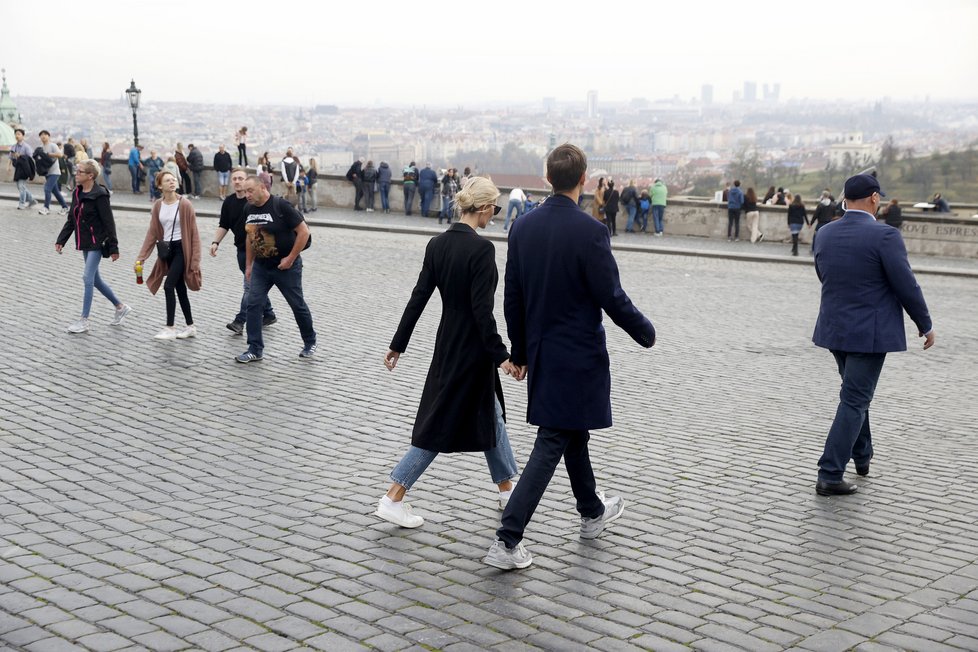 Ivanka Trumpová s manželem Jaredem v Praze (29.10.2022)