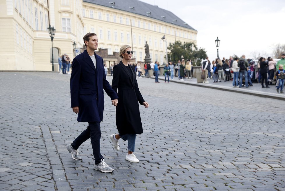 Ivanka Trumpová s manželem Jaredem v Praze, (29.10.2022).