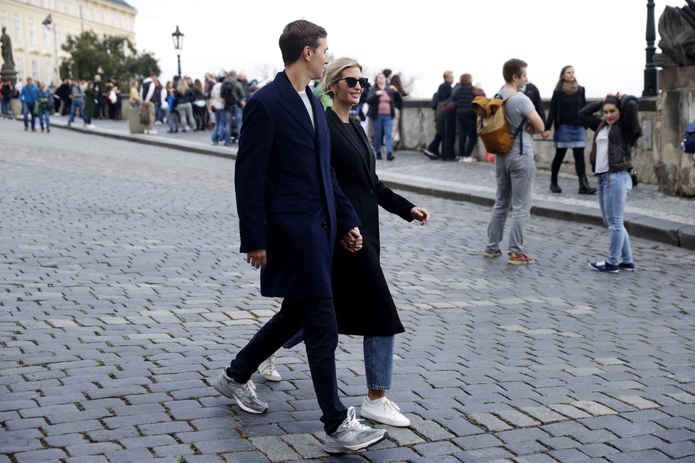 Ivanka Trumpová s manželem Jaredem v Praze, (29.10.2022).