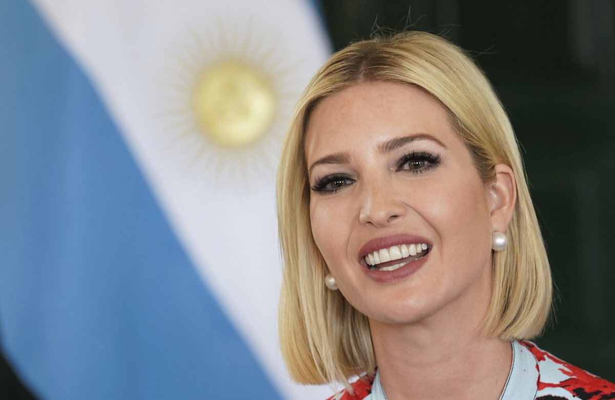 Ivanka Trumpová na zahraniční cestě v Jižní Americe.