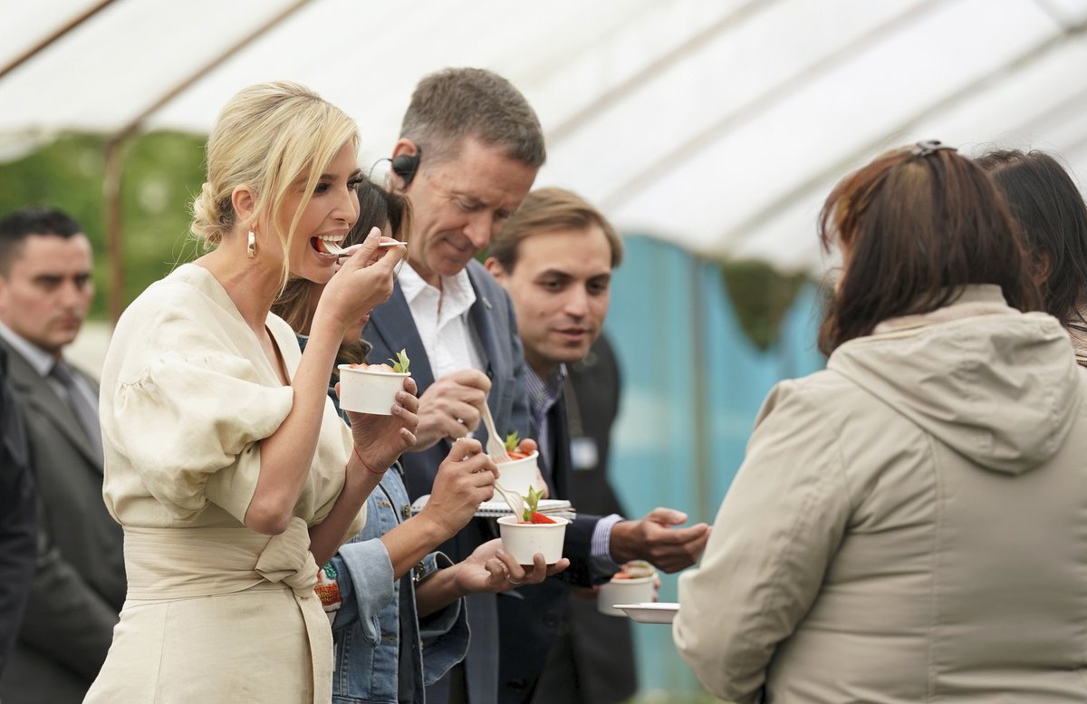 Ivanka Trumpová na zahraniční cestě v Jižní Americe.