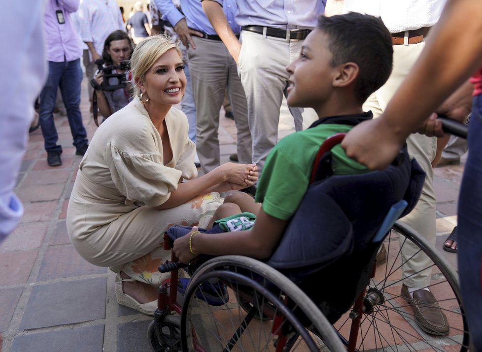 Ivanka Trumpová na zahraniční cestě v Jižní Americe.