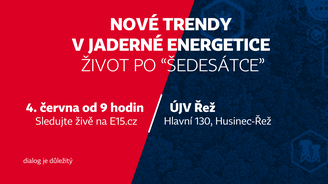 Nová éra jaderné energetiky: Co čeká české elektrárny po roce 2060? Sledujte konferenci Nová éra jaderné energetiky: Co čeká české elektrárny po roce 2060? Sledujte konferenci