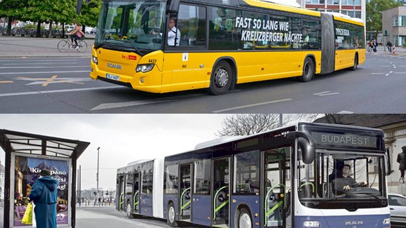 Kloubové autobusy současných evropských značek – 1. díl (+videa)