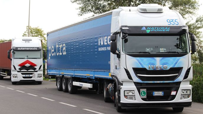 Iveco Stralis LNG jezdí na zkapalněný zemní plyn.