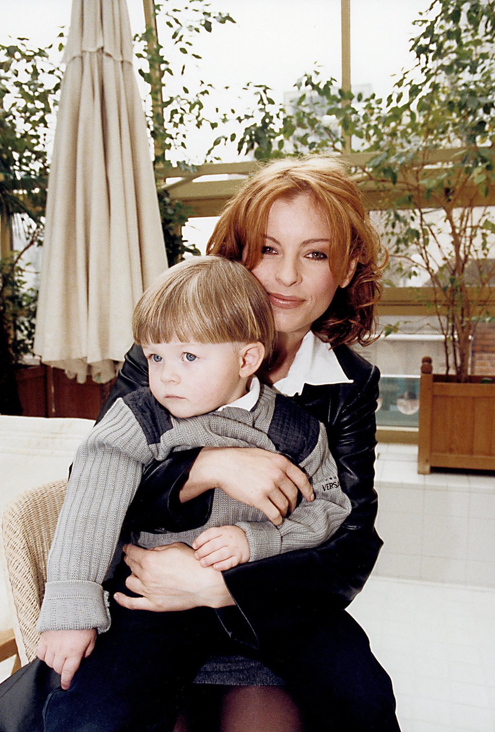 Iveta Bartošová s malým Arturem