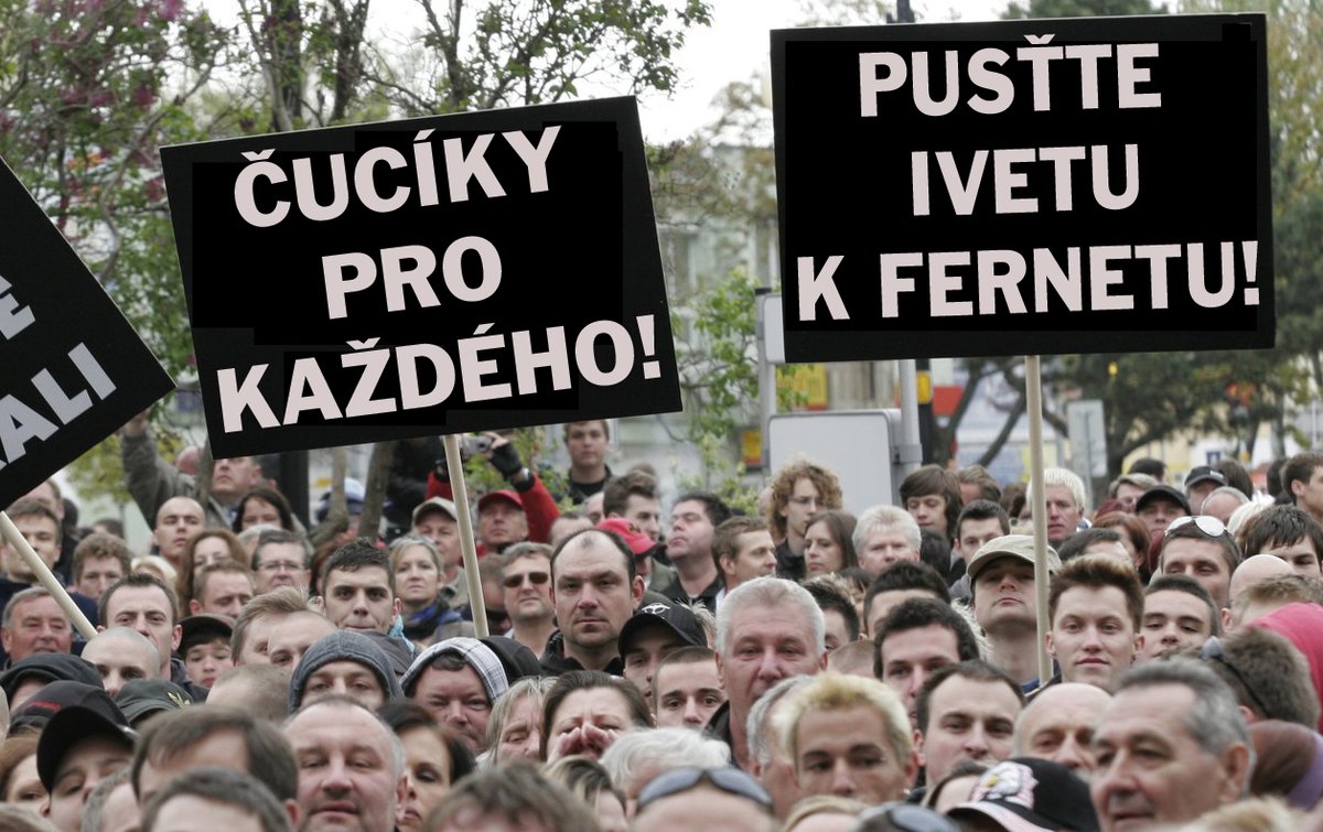 Internetoví vtipálci ihned zasypali síť vtípky na téma demonstrace.