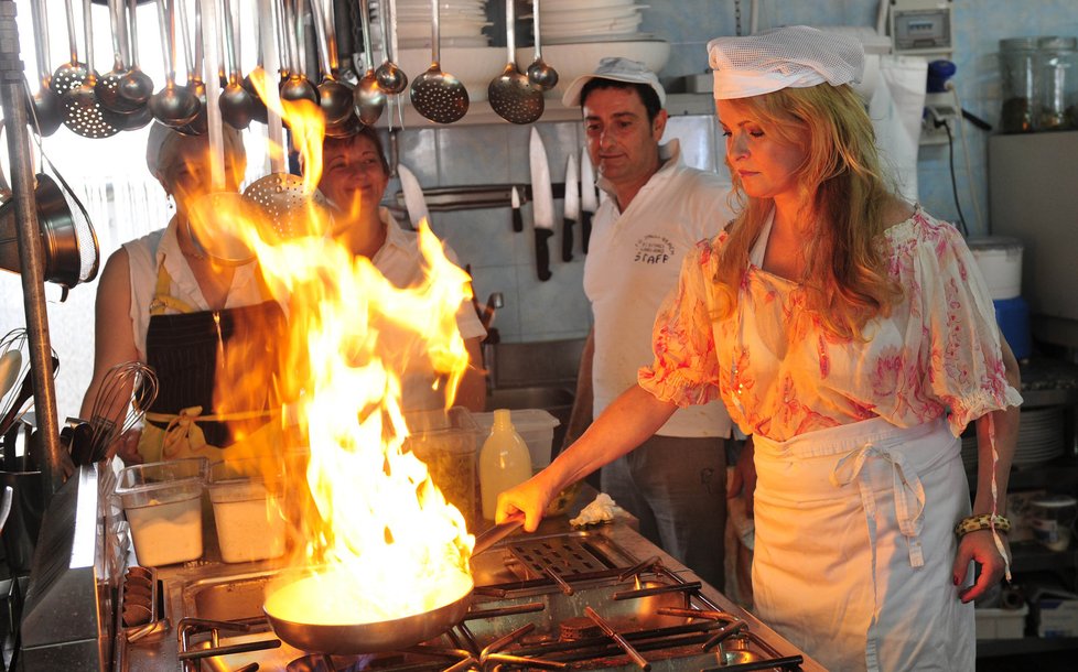 Iveta se pustila do vaření v Domenicově restauraci