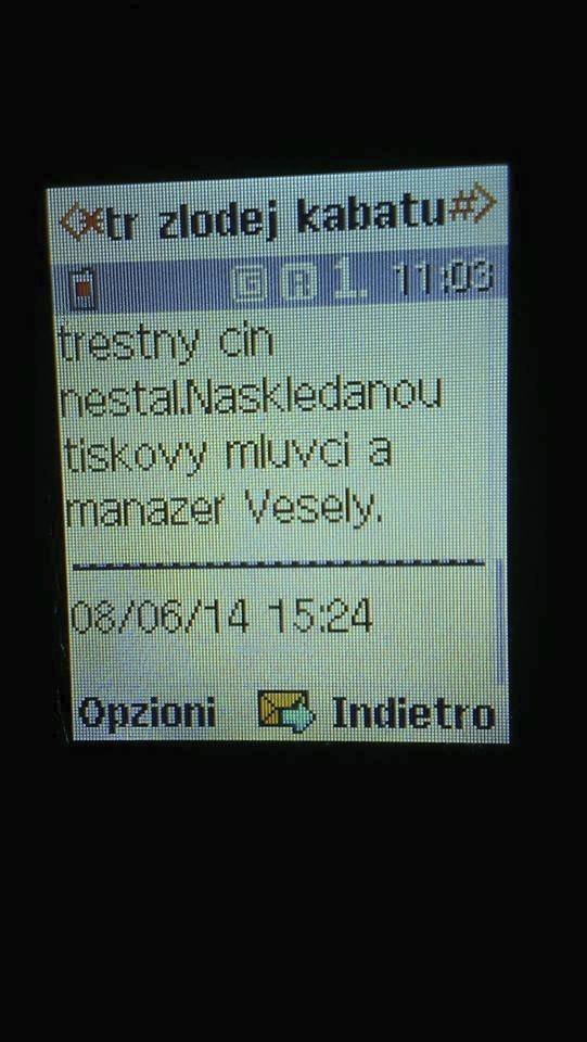 Toto jsou některé sms zprávy, které Petr Veselý poslal Domenicu Martuccimu.