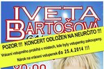 Koncert, který byl naplánovaný na tento pátek, Iveta zrušila ze zdravotních důvodů.