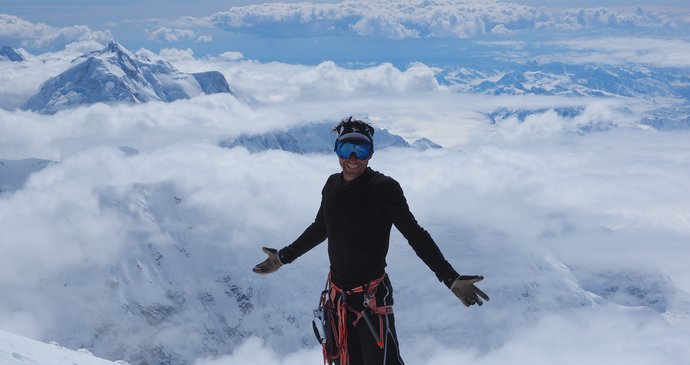 Horolezec Ivo Grabmüller zdolal nejvyšší vrcholy všech světadílů. Zde na hoře Denali.