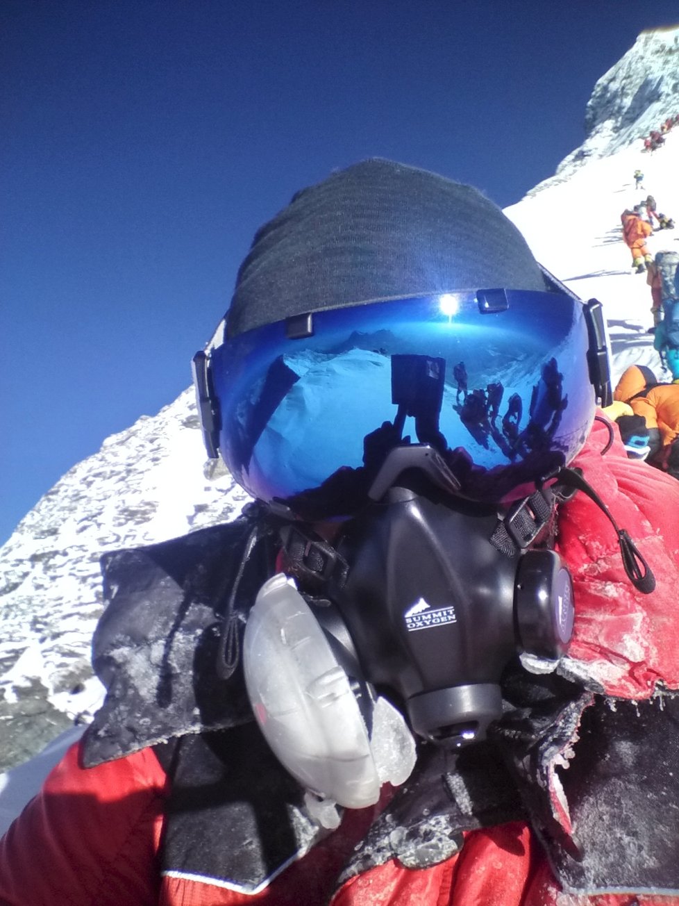 Horolezec Ivo Grabmüller zdolal nejvyšší vrcholy všech světadílů. Zde na hoře Mount Everest.